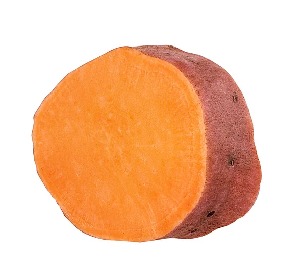 Süßkartoffel Auf Weißem Hintergrund — Stockfoto