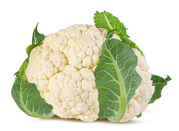 Cauliflower Isolated White Background Clipping Path — Stock Photo, Image