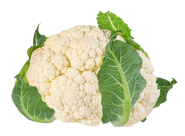 Cauliflower Isolated White Background Clipping Path — Stock Photo, Image