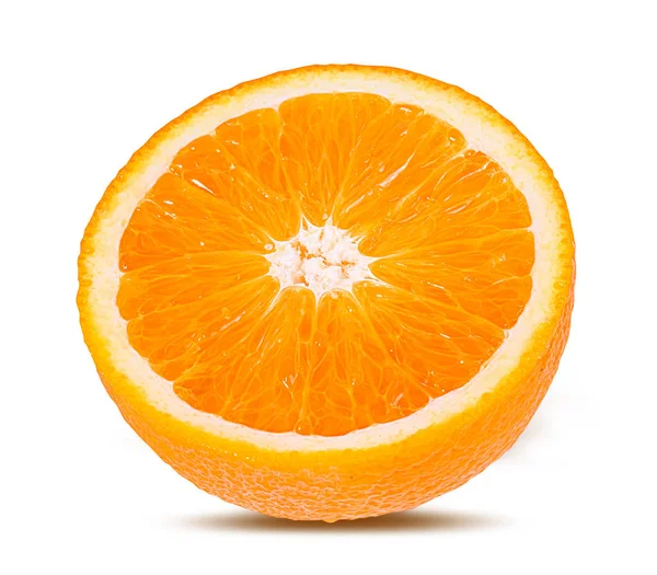 Ripe Orange Isolated White Background — Stock Photo, Image