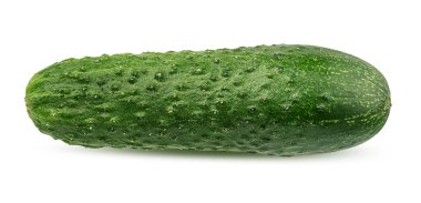 salatalık beyaz arkaplanda izole edildi