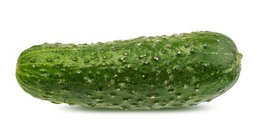 salatalık beyaz arkaplanda izole edildi