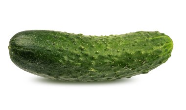 salatalık beyaz arkaplanda izole edildi