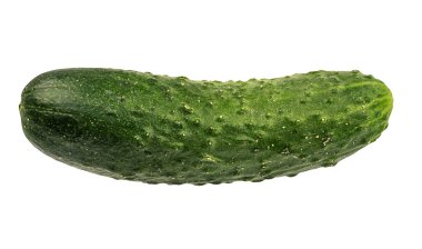 salatalık beyaz arkaplanda izole edildi