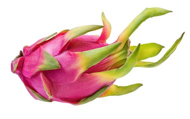 Beyaz arkaplanda Ejder Meyvesi izole