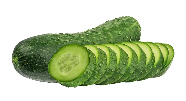 Cucumber Isolated White Background — Stock Photo, Image