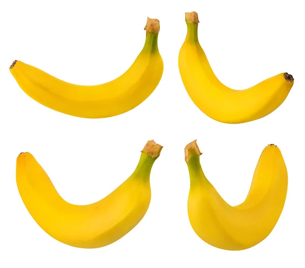 Bananen Geïsoleerd Witte Achtergrond — Stockfoto