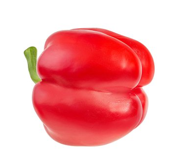 Kırmızı biber izole. Kırpma yolu ile.