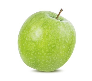 beyaz arkaplanda elma