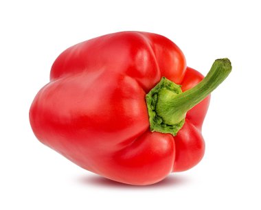 Kırmızı biber izole. Kırpma yolu ile.