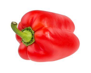 Kırmızı biber izole. Kırpma yolu ile.