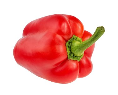 Kırmızı biber izole. Kırpma yolu ile.