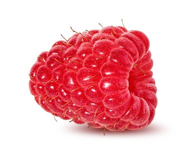 Ahududu beyaz arkaplanda izole edildi