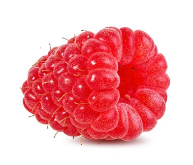 Ahududu beyaz arkaplanda izole edildi