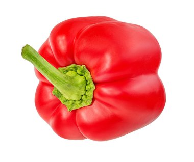 Kırmızı biber izole. Kırpma yolu ile.