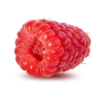 Ahududu beyaz arkaplanda izole edildi