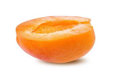 Kayısı beyaz arkaplanda izole edildi