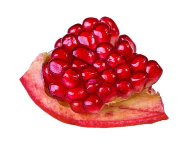 Beyaz arkaplanda izole edilmiş taze nar