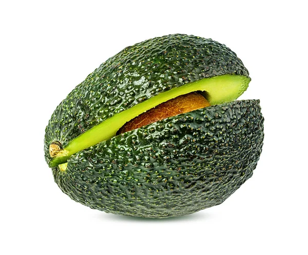 Frutti Freschi Avocado Isolati Sfondo Bianco Con Percorso Ritaglio — Foto Stock