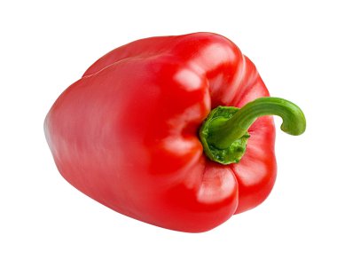 Kırmızı biber izole. Kırpma yolu ile.