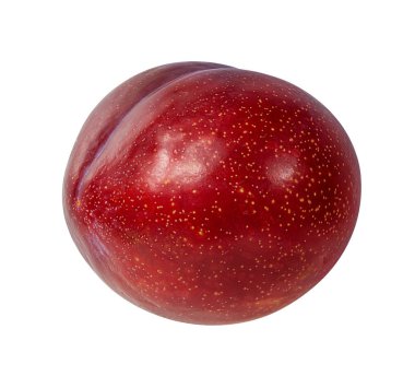 Beyaz arkaplanda erik