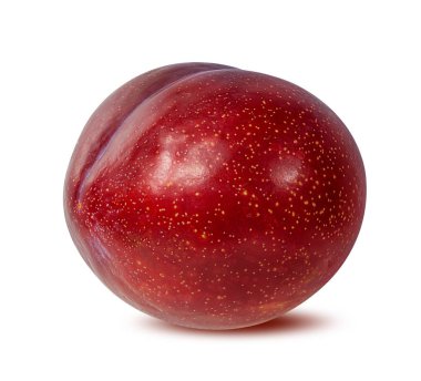 Beyaz arkaplanda erik