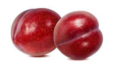 Beyaz arkaplanda erik