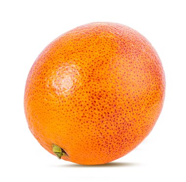 Olgun kırmızı turuncu beyaz arka plan üzerinde izole