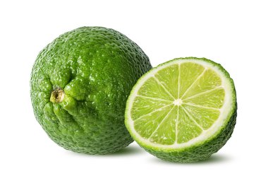 beyaz arkaplanda izole kireç