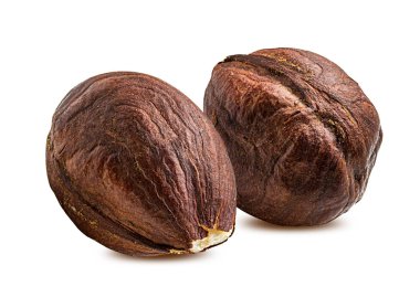 Beyaz arka plan kırpma yolu üzerinde izole fındık