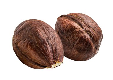 Beyaz arka plan kırpma yolu üzerinde izole fındık