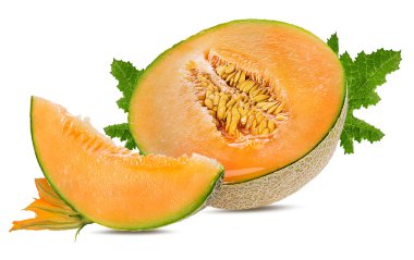 kavun beyaz arkaplanda izole