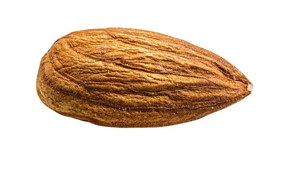 Amandes Isolées Sur Fond Blanc — Photo