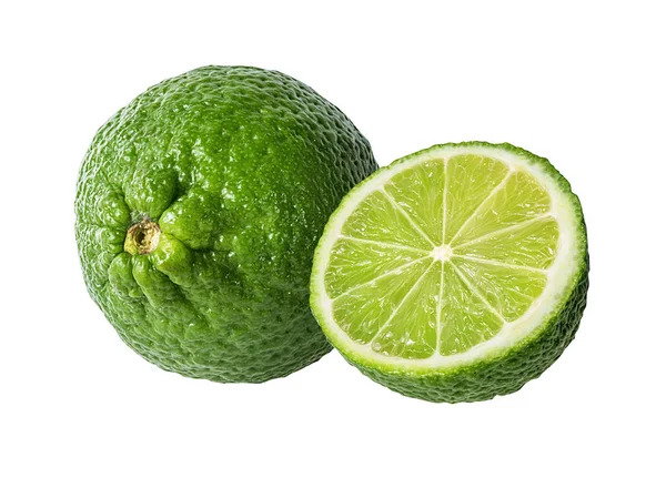 beyaz arkaplanda izole kireç