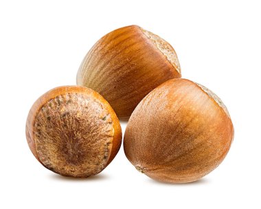 Beyaz arka plan kırpma yolu üzerinde izole fındık