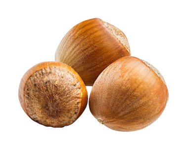 Beyaz arka plan kırpma yolu üzerinde izole fındık