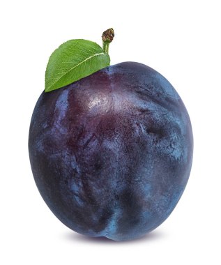 Beyaz arkaplanda erik