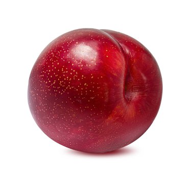 Beyaz arkaplanda erik