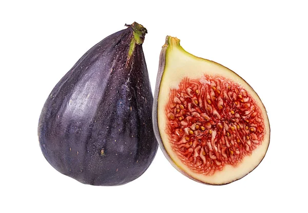 Fresh Figs Isolated White Background — Stock Photo, Image