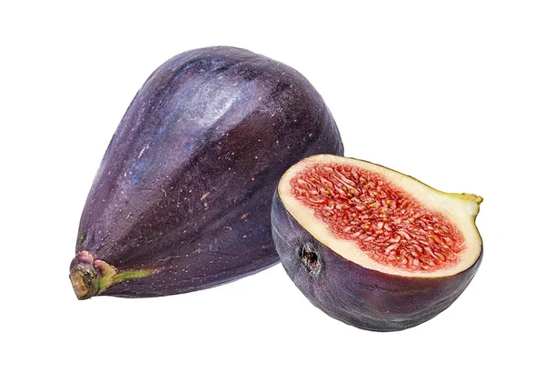 Fresh Figs Isolated White Background — Stock Photo, Image