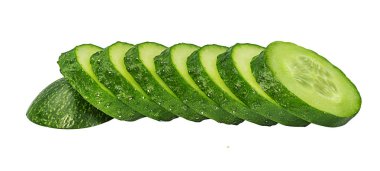 salatalık beyaz arkaplanda izole edildi