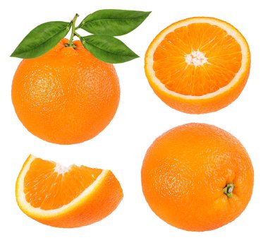 Olgun turuncu beyaz arka planda izole