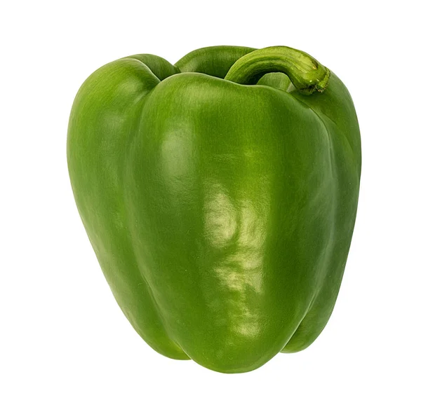 Green Peppers Isolated Clipping Path — Stock Photo, Image