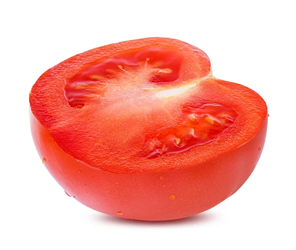 Pomidor Izolowany Białym Tle — Zdjęcie stockowe