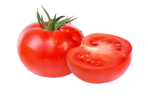 Tomate Aislado Sobre Fondo Blanco — Foto de Stock