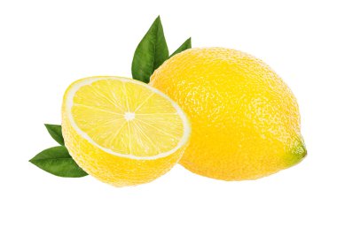 limon beyaz arkaplanda izole