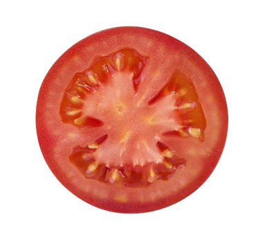 Beyaz arkaplanda izole edilmiş domates