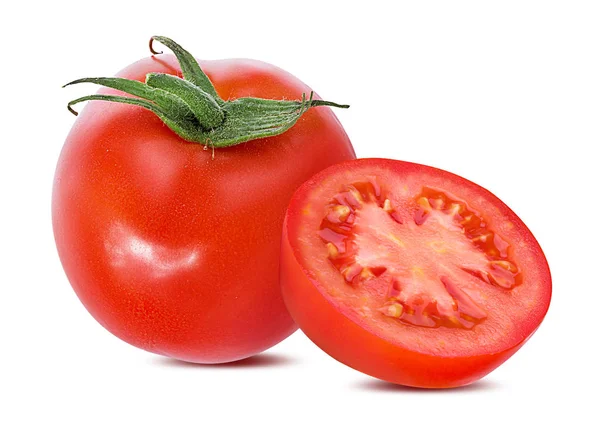 Pomodoro Isolato Fondo Bianco — Foto Stock