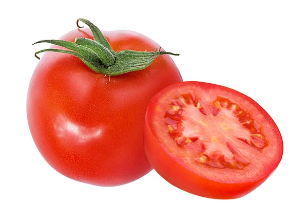 Pomodoro Isolato Fondo Bianco — Foto Stock