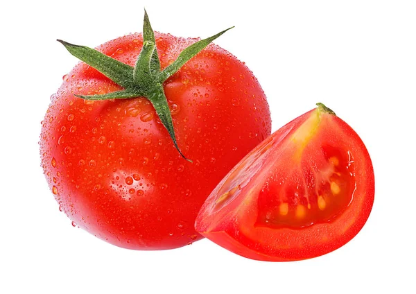 Tomate Aislado Sobre Fondo Blanco — Foto de Stock